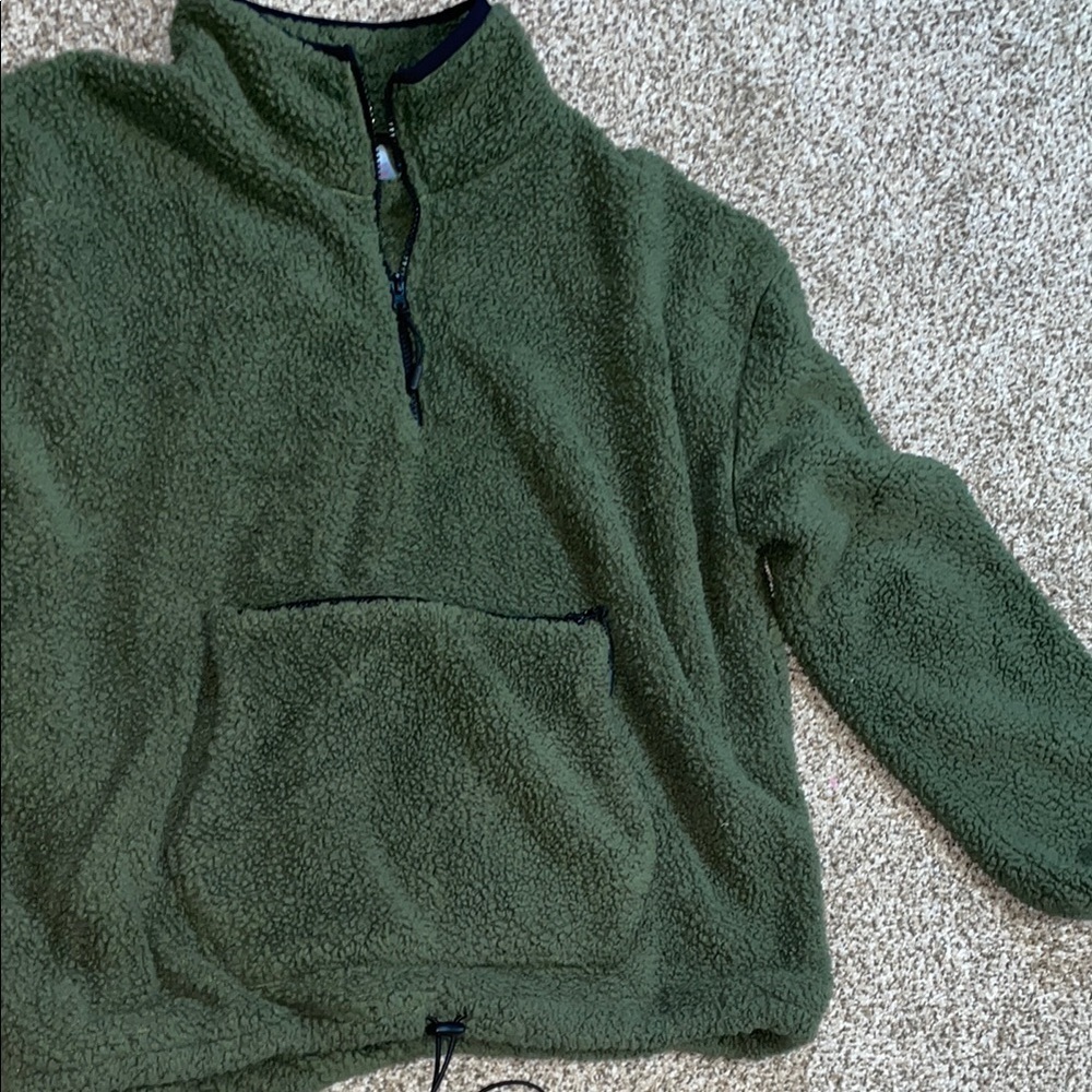 🩵Womens Green Fleece Jacket